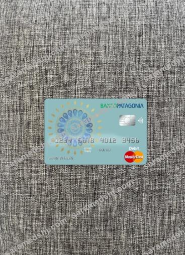 Argentina Banco Patagonia master card photolook front